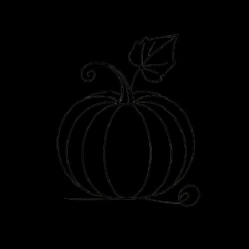 Disegno di una zucca